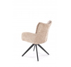 Jídelní otočná židle K540, Béžová/Černá