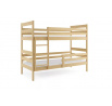 Dětská patrová postel ERYK 90x200 cm, včetně matrací, Přírodní