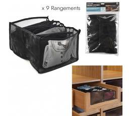 Organizér do zásuvky na oblečení černý