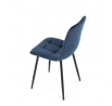 Jídelní židle, modrá, sametová látka, CT-281 BLUE4