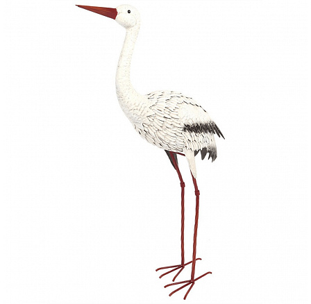 Čáp - kovová zahradní dekorace