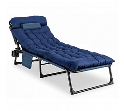 Zahradní lehátko Polní postel SATURN Modré