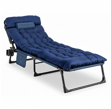 Zahradní lehátko Polní postel SATURN Modré