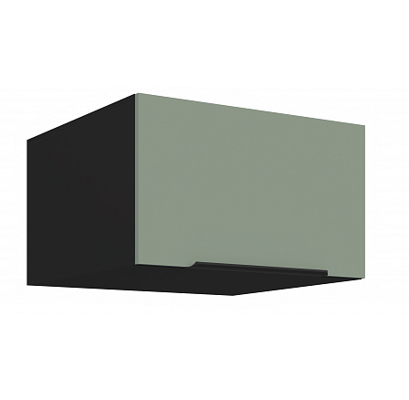 Horní skříňka ARIA - 60 NAGU-36 1F, Černá/Aquamarine