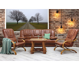 Kožená sedací souprava Frida 3R+1+1 S42/D3