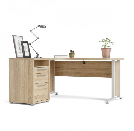 Psací stůl OFFICE 80400/44, Dub sonoma/Bílá Psací stůl OFFICE 80400/44, Dub sonoma/Bílá