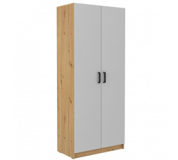 Šatní skříň MATYLDA 111, Dub artisan/Světle šedá
