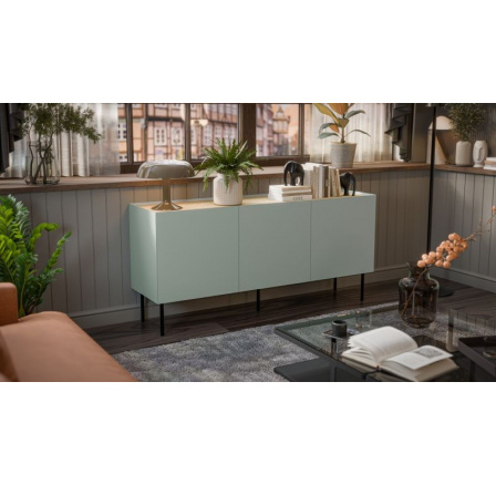 FELLINI komoda 150 olivová/olivová (1 ks.=2 str. )