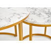 Konferenční stolek PAOLA, mramor/zlatá