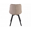 Jídelní otočná židle MONTI VELVET, Tmavě Béžový Bluvel 40/Černá