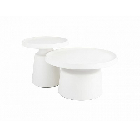 Sada konferenčních stolků RHODOS, Světle šedý mat Sada konferenčních stolků RHODOS, Světle šedý mat