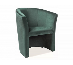 Křeslo TM-1 VELVET, Zelený Bluvel 78/Wenge