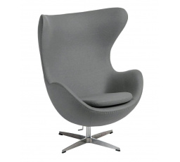 Křeslo Vejce světle šedý kašmír 42 Premium