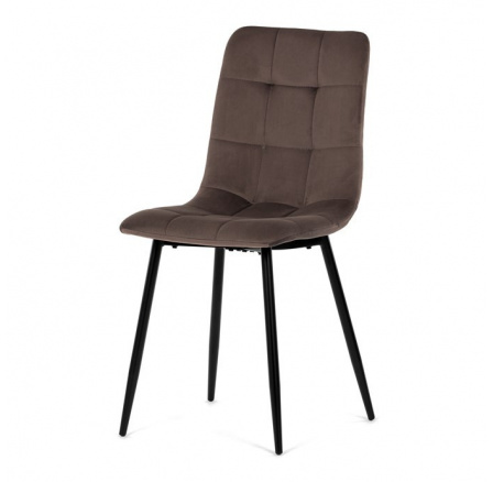 Jídelní židle, hnědá, sametová látka, CT-281 BR4 Jídelní židle, hnědá, sametová látka, CT-281 BR4