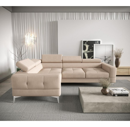 Rohová sedací souprava TOSCANIA 250x180 - levá, béžová