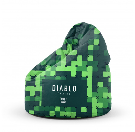 Sedací vak pro dítě  Minecr, zelená Craft Edition