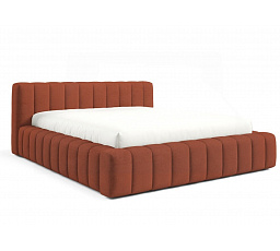 Postel GINO s roštem v dřevěném rámu, 140x200, Velluto 33