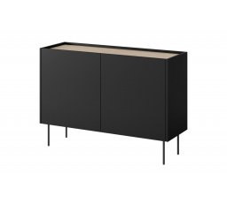 Komoda DESIN, Černý mat/Dub Nagano