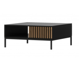 Konferenční stůl MEORATI 80, Černá/Dub Artisan