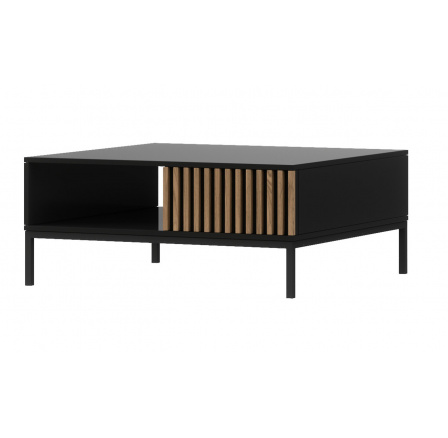 Konferenční stůl MEORATI 80, Černá/Dub Artisan Konferenční stůl MEORATI 80, Černá/Dub Artisan