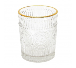 Sklenice Lisere zlatý okraj