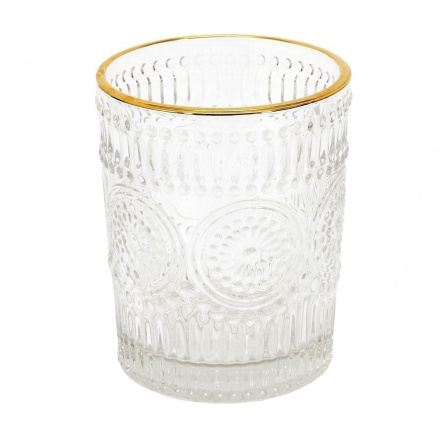 Sklenice Lisere zlatý okraj