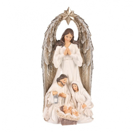 Betlém - dekorace na postavení, polyresin, barva béžová