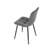 Jídelní židle, šedá, sametová látka, CT-281 GREY4