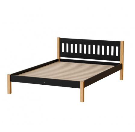 Postel "GAJA" - Barva korpusu: černá/přírodní dub
