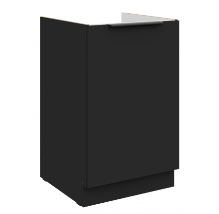 Dolní skřínka SIENA - 50 ZL 1F BB, Černá mat/Černá mat Dolní skřínka SIENA - 50 ZL 1F BB, Černá mat/Černá mat