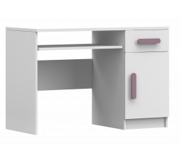 Psací stůl SMYK I - 08, Bílá Mat/Vřes