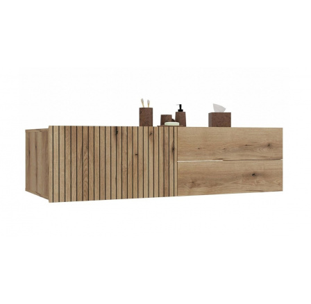 Závěsná skříňka pod umyvadlo Torio 140 dub evoke