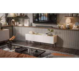 FELLINI TV skříňka 150 kašmír/kašmír (1 ks.)=2 str. )