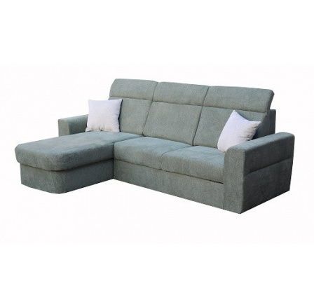 PALMARA NEW Pravá -sedací souprava, látka  Diosa 34 tmavě zelená/ polštáře 11 béžová (FE) kolekce - "E"  (K250)NOVINKA