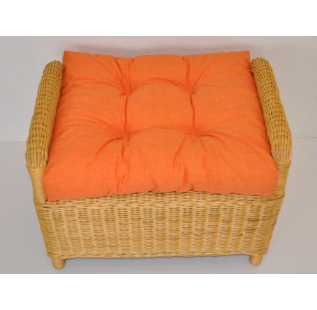 Polstr na ratanovou taburetku Ear - látka oranžový melír Polstr na ratanovou taburetku Ear - látka oranžový melír