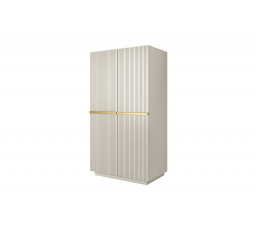 Šatní skříň Nicole, kašmír / zlaté úchyty