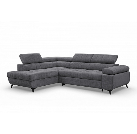 Rohová sedačka Dragonis L s funkcí spaní / Vibe 95 / černé nohy / levá strana