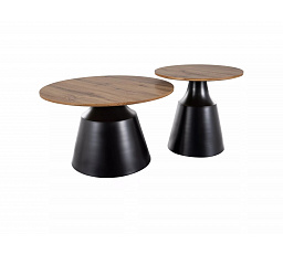 Konferenční stolek ITAKA, Dub artisan / Černá