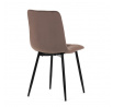 Jídelní židle, hnědá, sametová látka, CT-281 BR4