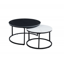 Lavička černá + bílá 80 + 60 L10-FX A