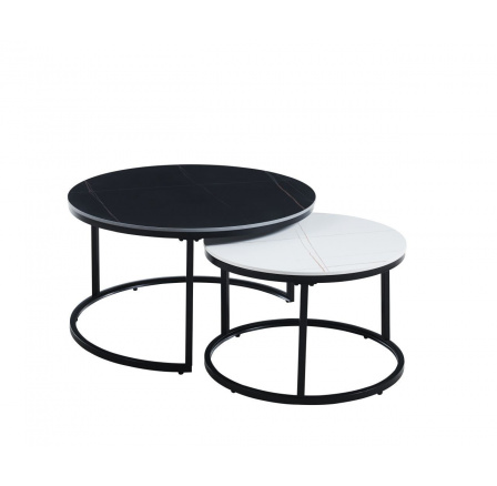 Lavička černá + bílá 80 + 60 L10-FX A