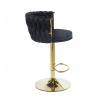Barová židle H4-FX, černá / zlatá