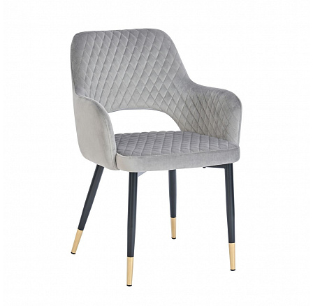 Židle velvet - Riviera 91 šedá K3-FX (G)