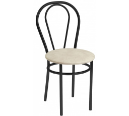 Židle béžová - černý rám Tulipán