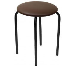 Stolička eko hnědá - černý rám Chico 2