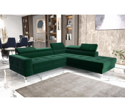 Rohová sedací souprava TOSCANIA II průměr 30x250 - zelená , pravá