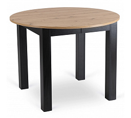 Stůl HARRY Rozkládací 102-142 cm Dub Artisan/Černý