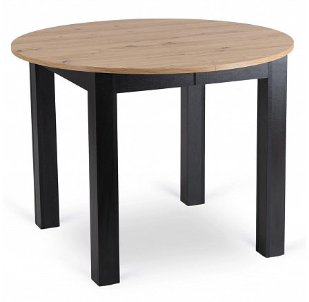 Stůl HARRY Rozkládací 102-142 cm Dub Artisan/Černý