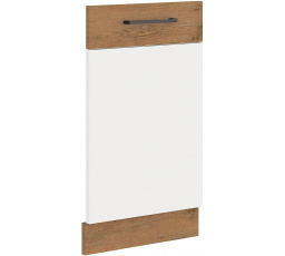 Dvířka na myčku bez panelu VEGAS - ZM 713x446, Dub Lancelot / Bílý lesk
