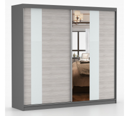 Šatní skříň MULTI 32 - 233 cm, Šedá/Kathult